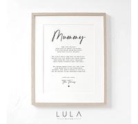 Lula Design Mummy to be Poem from Bump UNFRAMED A4 A5 PRINT Mum to be Mothers Day, Pregnancy Announcement, Mum, Bump to Mummy, Mummy to be Gift, New Mum