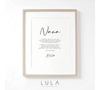 Lula Design Nana to be Poem from Bump A4 A5 PRINT, Pregnancy Announcement, Nana Poem Love Bump Gift, New Grandparent Announcement, Nana to be gift