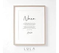 Lula Design Nana to be Poem from Bump A4 A5 PRINT, Pregnancy Announcement, Nana Poem Love Bump Gift, New Grandparent Announcement, Nana to be gift