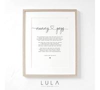 Lula Design Nanny and Pops Poem A4 or A5 PRINT, Nanny and Pops Gift, Grandparent Poem, Gift for Grandparents, Grandparent Print Gift, Nanny, Pops
