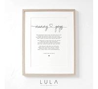 Lula Design Nanny & Pops Poem A4/A5 PRINT, Grandparent Gift, Poem for Grandparents