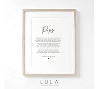 Lula Design Pops Poem A4 A5 UNFRAMED PRINT, Pops Grandparent Poem, Pops Poem Print Gift, Present to Pops from Grandchild Grandchildren, Pops Birthday