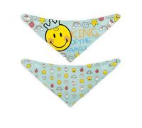 Lulabi Smiley Boy Set 2 Bibs, Cotton