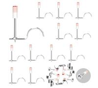 lulalula Concrete Nail Gun Nails 7.3 mm Mini Manual Steel Wall Fastening Rivet Tool Accessories for Ceiling Cable (25mm Tube Clip Nails, 100 Pcs)