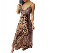 LULAND Women Summer Dresses Suspender Leopard Print Butterfly Dress Ladies Beach Pattern Butterfly Dress