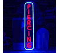 LULANMP Piercing Neon Sign for Wall Decor Dimmable Letter LED Neon Sign for Salon Studio Shop Red Neon Lights for Body Piercing Business Store Tattoo SPA Shop Wall Decoration