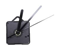 Lulaxy 1 Pack Replacement Wall Clock Repair Parts DIY Hand Quartz Clock Motor Movement Mechanism Pendulum with Set Hands and Accessories (Black), Black
