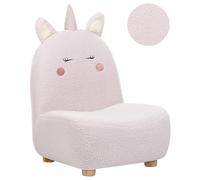 Beliani Kids Armchair Unicorn Lulea Boucle Pastel Pink