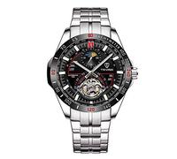 LULI Automatic Mechanical Men's Six-pin Fashion Large Dial Watch (Color : 4)
