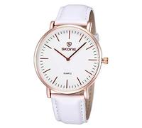 LULI Simple and Classic Unique Design Casual Two Pointer Round Dial PU Leather Band Quartz Wrist Men Watch (Size : Ca6513ww)