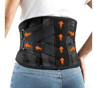 lulir Back Support Belt for Men and Women, Adjustable Lumbar Support, Breathable Back Brace for Lower Back Pain Relief, Herniated Disc, Sciatica, Idea for Work, Heavy Lifting, L