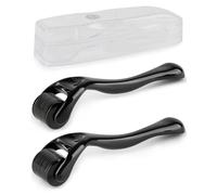 lulir Derma Roller 0.5mm, 2 Pcs 540 Titanium Micro Needling Rollers for Men and Women Hair Loss, Face and Body,Micro-Needles, Derma-Roller for Thicker, Fuller Beard & Skincare