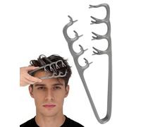 lulir Texture Comb, Upgraded Multi-Tooth Magic Styling Comb for Men, Root Volumizing & Fluffy Hair Tool, Lightweight Mens Texture Comb for Curly & Messy Hair, Grey