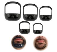 LuLiyLdJ 5pcs Beard Style 5 Sizes ABS Beard Shaping Tool Model Shaving Goatee Practical Shaving Jigs for Men Trimming, Styling Beard