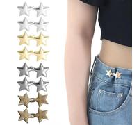 LuLiyLdJ 8 Pairs Adjustable Jeans Buttons, Elastic Waist Buckle, Suitable for Adjusting the Size, 8 Pairs