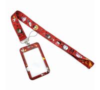 LuLiyLdJ Harry Potter ID Case with Strap, Red Card Case with Ribbon, Card Holder with Strap, Leather ID Card Holder ID for Women, Teachers, Nurses, Doctor, Student