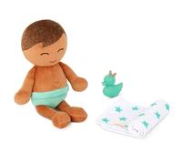 LullaBaby - 14-Inch Bath Doll - Olive Skintone & Light Brown Hair Baby Boy Doll with Accessories - Soft Plush Body - Real Water Play - Tub Toy - Kids Ages 2+