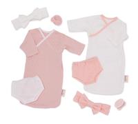 LullaBaby 14 Inch Doll Clothing Set, Sleep Sack Outfits, 8 Pieces