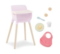 LullaBaby Baby Doll High Chair & Feeding Set - High Chair & Play Food Accessories