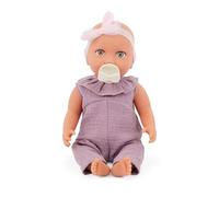 LullaBaby Baby Doll with Pacifier - 14 inch Baby Girl Doll, Onepiece Lilac Dress and Pacifier, Pretend Play, Ages 2+
