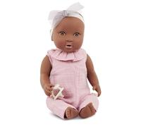 LullaBaby Baby Doll with Pink Jumper - Brown Eyes & Warm Skin Tone