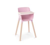LullaBaby Pink Toy High Chair for Baby Dolls - Pretend Play High Chair Accessory, Easy Assembly, Removable Food Tray, Fits Most 36cm Toy Dolls, Playset for ages 3+