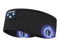 Lullaband Bluetooth Sleep Headphones Headband, Non-Slip Soft Stretchy Wireless Bluetooth Earphones with 10-Hour Battery Speakers for Sleep Travel Sports Yoga Meditation Running and Housework