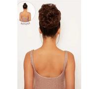 Lullabellz Premium Messy Bun Hair Up Scrunchie Natural
