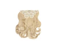 LullaBellz Super Thick 16" 5 Piece Blow Dry Wavy Clip In Hair Extensions California Blonde