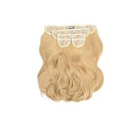 LullaBellz Super Thick 16" 5 Piece Blow Dry Wavy Clip In Hair Extensions Golden Blonde