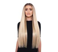 Lullabellz Super Thick Statement Straight Clip In Hair Extensions 5-Piece, 26-Inch Length, Light Golden Blonde