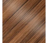 LullaBellz Thick 18" 1 Piece Straight Clip In Hair Extensions Toffee Brown