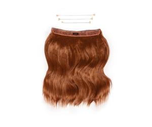 Lullabellz Women's 18" 1 Piece Halo Brushed Out Hidden Wave Extensions in Mixed Auburn Lullabellz Mixed Auburn One Size