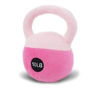 Lullaberry 12cm My First Kettlebell Sensory Toy for Infants - Soft Baby Rattle Toy in Pink - Safe and Easy to Grip - Perfect for Active Parents