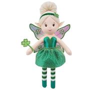 Lullaberry 30cm Enchanted Fairy Doll Clover - Plush Stuffed Soft Doll Girl Gift - Green Outfit and Wings
