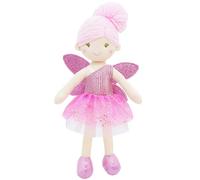 Lullaberry 30cm Enchanted Fairy Doll Elida - Plush Stuffed Soft Doll Girl Gift - Pink Outfit and Wings