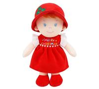 Lullaberry 30cm Soft Dolly Emilia - Stuffed Soft Baby Boy Doll for Birth and Up - Christmas Special Edition