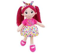 Lullaberry 35cm Best Big Sister Sophie - Soft Cuddly Plush Doll Gift for Girls - Huggable Rag Doll - Pink