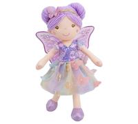Lullaberry 38cm Sylva the Rainbow Whisper Fairy Doll - Soft Plush Fairy Toy with Multicolor Butterfly Skirt - Enchanted Garden Collection