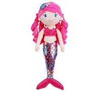 Lullaberry 40cm Sparkly Mermaid Larissa - Soft Mermaid Plush Stuffed Doll Gift for Toddler Girls