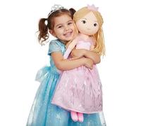 Lullaberry 75cm XL Princess Seraphina Rainbowdream Soft Rag Doll - Adorable Stuffed Life Size Doll Gift for Girls - Pink Dress