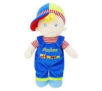 Lullaberry Personalized Soft Dolly Ben - Stuffed Soft Baby Boy Doll for Birth and Up with Custom Name - Blue Outfit