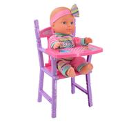 Lullaby Baby 12" Baby Doll With High Chair Lullaby Baby Multicolor