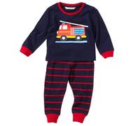 Lullaby Boy's Fire Engine Pyjama Set in Navy | Size: 6-12 m Lullaby Navy 6-12 m