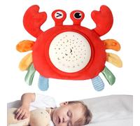 Lullaby Plush Animal - Musical Starry Night Plush Crab, Soft and Soothing Sound Toy, Adjustable Volume, Soft and Cuddly | Comfortable Sleep Aid Toy with Lanyard for Bedroom