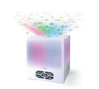 Lullaby Star Cube Night Light Projector with Music: Soothing Sleep Aid, Colour-Changing Stars & Lullabies, Helpful for Insomnia & Tinnitus Masking, Battery/Mains Operated for Nursery, Bedroom, Travel