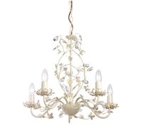 lullaby wall hung 5 pendant light in brass and white