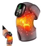 Lullapad Red Light Knee Brace with Vibration Massage, Wireless Heated Knee Brace with 660nm & 850nm Infrared Lights, 5000mAh Rechargeable - Adjustable Support for Comfort, Gift for