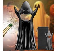 LULLEA Ghost Bottle Opener, Quirky Gift for Men Women, Black Ghost-Shaped Beer Opener with Gift Bag, Ideal for Halloween, Birthday Fathers Day Christmas Pub Nights