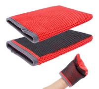 LuLobtg 2 Pcs Clay Glove 21 x 14cm Microfiber Clay Bar Glove Towel for Car Detailing Reusable Car Care Accessory for Paint Maintenance